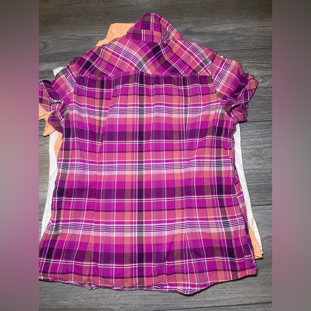 EUC Eddie Bauer Size Large Natural Fibers Warm Weather Lightweight Tops Bundle - Picture 10 of 13